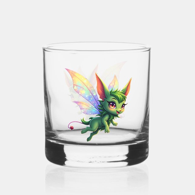 Enchanted Fairy Critter – Magical Forest Sprite  Whiskyglas (Vorderseite)