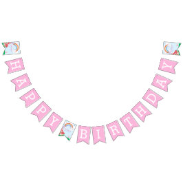 Enchanted Fairy Garden Happy Birthday Wimpelkette
