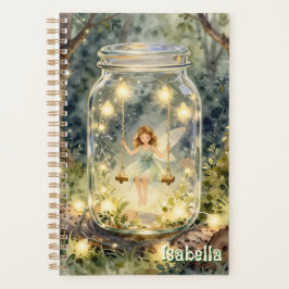 Enchanted Fairy in a Jar in a Magical Forest Planer