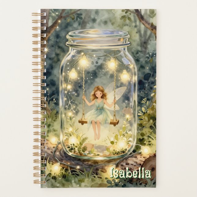 Enchanted Fairy in a Jar in a Magical Forest Planer (Vorderseite)