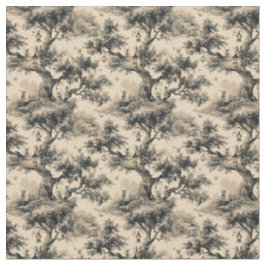 Enchanted Fairy Tale Forest Night Toile De Jouy  Stoff