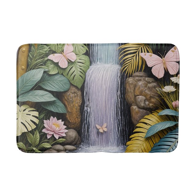 Enchanted Falls Oasis Badematte (Vorderseite)