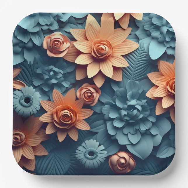 Enchanted Flower Pappteller (Vorderseite)