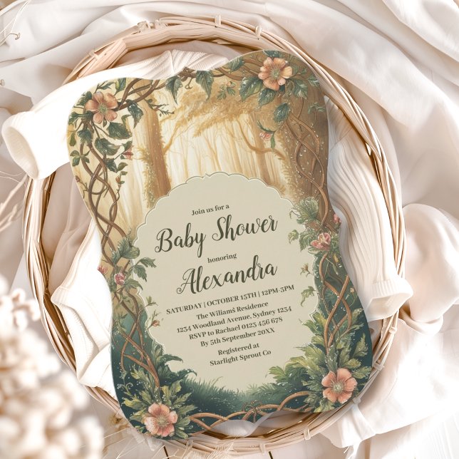 Enchanted Forest  Baby Shower Einladung (Von Creator hochgeladen)