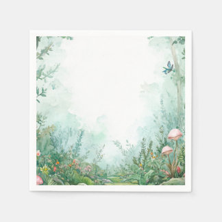 Enchanted Forest Fairytale Forest Baby Shower Serviette