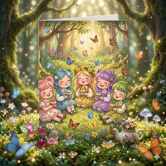 Enchanted Forest Girl's Birthday Party | Color Me Karte