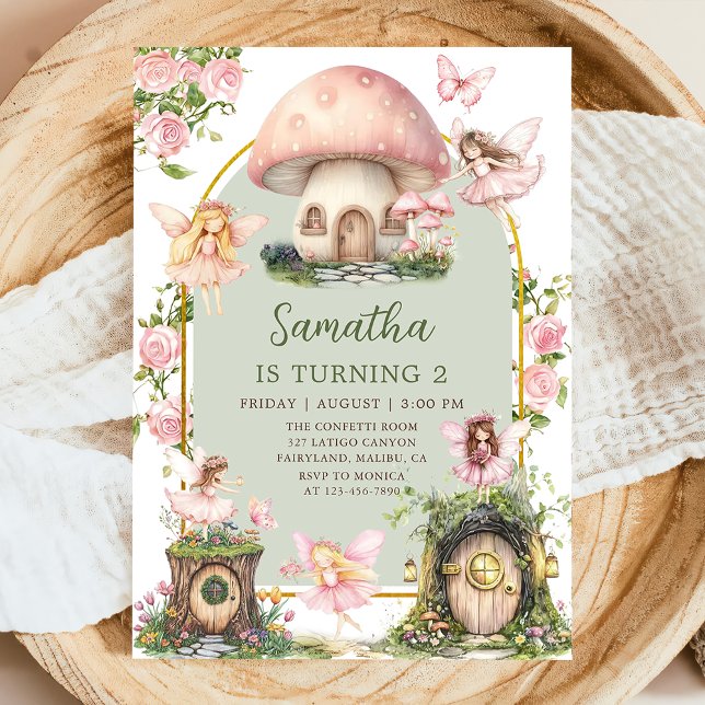 Enchanted Forest Magical Fairy Birthday Invitation Einladung (Von Creator hochgeladen)