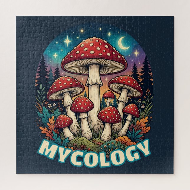 Enchanted Forest Mushroom Art (Vertikal)