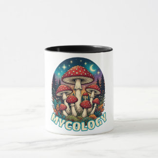 Enchanted Forest Mushroom Art Tasse