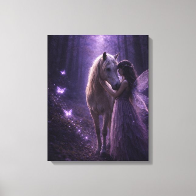 Enchanted Forest Path Canvas Art Leinwanddruck (Vorderseite)