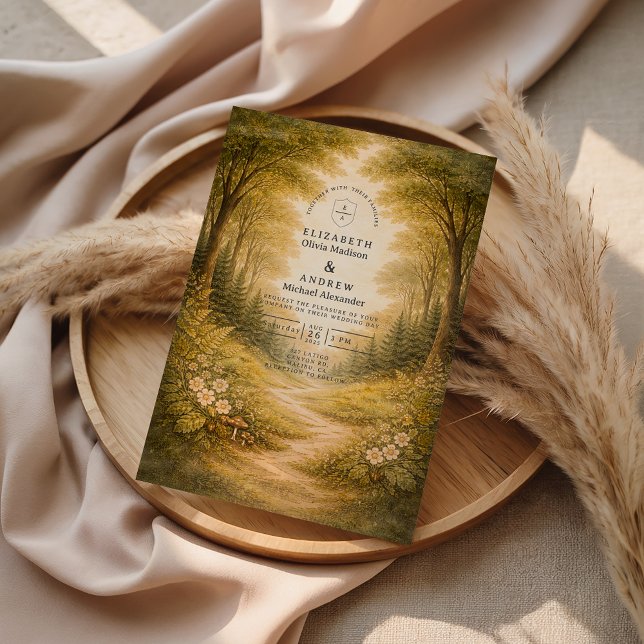Enchanted Forest Path Wedding Einladung (Von Creator hochgeladen)
