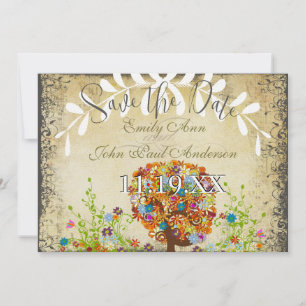 Enchanted Forest Side Branch Wedding Invitations
