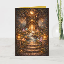Enchanted Forest with Glowing Doorway Karte