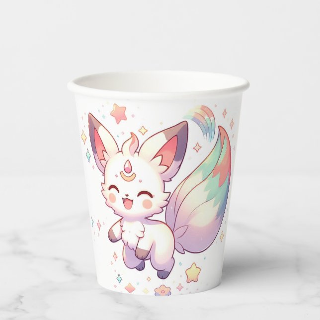 Enchanted Fox Baby Shower Pappbecher (Vorderseite)