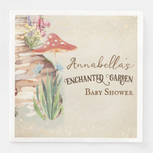 Enchanted Garden Baby Shower Serviette