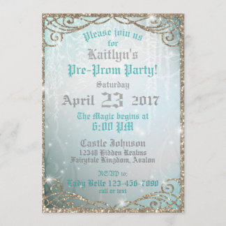 Enchanted Garden Pre-Prom Party Einladung