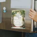 Enchanted Garden String Lights Save the Date Magnetkarte<br><div class="desc">Enchanted Garden String Lights Save the Date Magnet | Rustic Outdoor Wedding Magnetic Announcement. Announce your wedding date with this enchanted garden string lights save the date magnet, a beautiful and practical way for guests to remember your special day. Featuring a romantic watercolor tree arch with lush greenery and softly...</div>