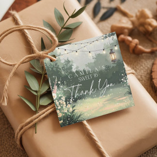 Enchanted Garden Sweet 16 Danke Pink ID1163 Geschenkanhänger