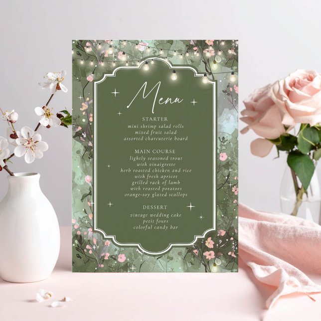 Enchanted Garden Sweet 16 ID1163 Menükarte (Von Creator hochgeladen)