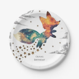Enchanted Kids Fox Birthday Pappteller