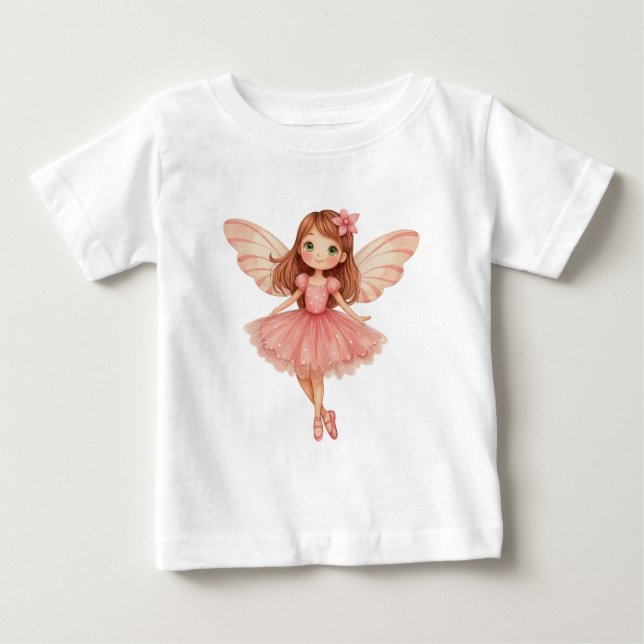 Enchanted Little Pink Fairy Baby T-shirt (Vorderseite)
