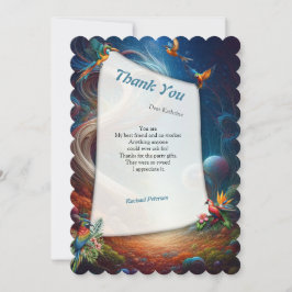 Enchanted Magical Fantasy Creations Dankeskarte