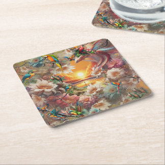 Enchanted Magical Fantasy Creations  Rechteckiger Pappuntersetzer