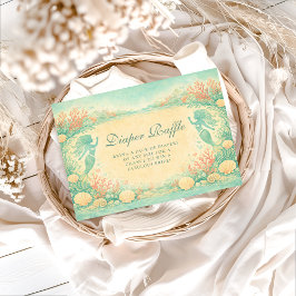 Enchanted Mermaid Lagoon Diapper Raffle Begleitkarte
