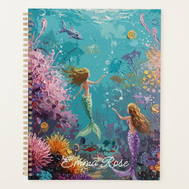 Enchanted Mermaid Underwater Scene Planer (Vorderseite)