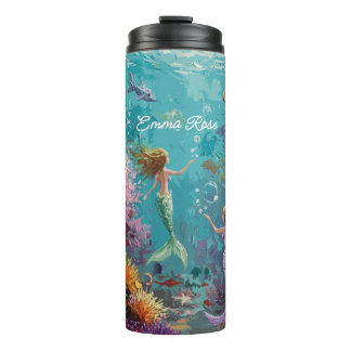 Enchanted Mermaid Underwater Scene Thermosbecher