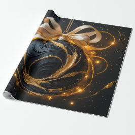Enchanted Ornament Golden Holiday Gift Wrap Geschenkpapier