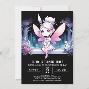 Enchanted Pastel Fairy Birthday Einladung