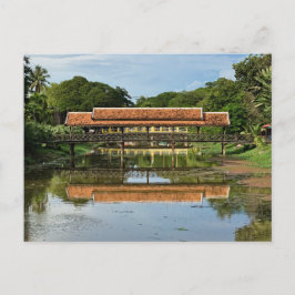 Enchanted Reflektionen: Bridges of Siem Reap Postkarte