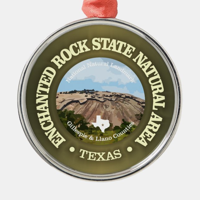 Enchanted Rock SNA Ornament Aus Metall (Vorne)