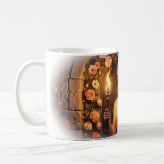 Enchanted Rose Princess Portrait Art Mug Kaffeetasse