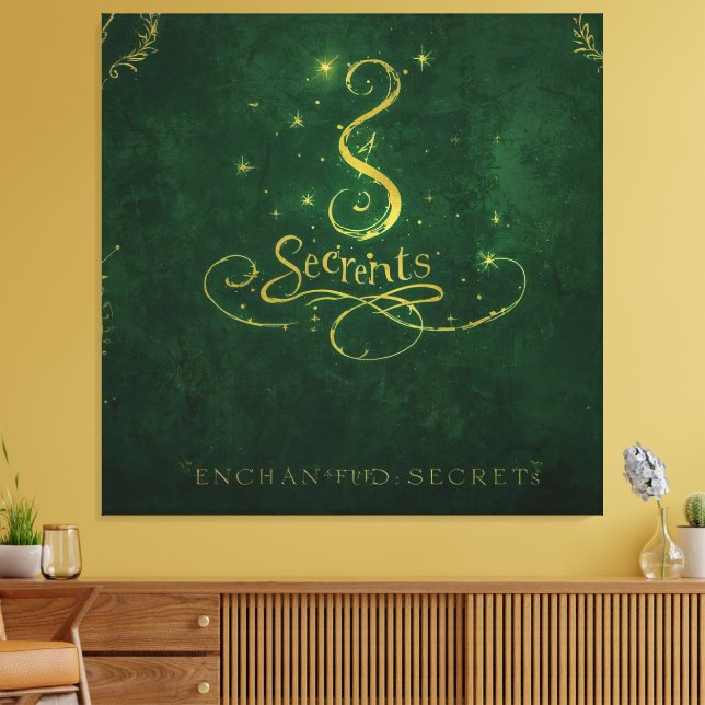 Enchanted Secrets – Golden Sigil Leinwanddruck (Insitu (Wohnzimmer))