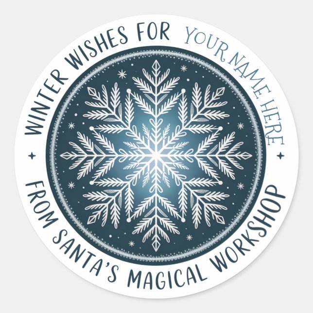 Enchanted Snowflake Stamp Sticker (Vorderseite)