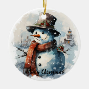 🎄 Enchanted Snowman Ornement de Noël