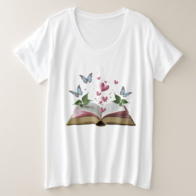 Enchanted Storybook Women’s Plus Size Tee  (Design devant)