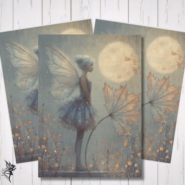 Enchanted Twilight Fairy Watercolor Fantasy Seidenpapier (Von Creator hochgeladen)