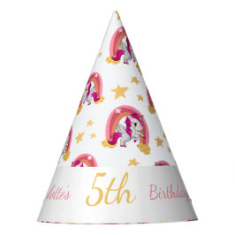 Enchanted Unicorn Birthday Party Hat Partyhütchen