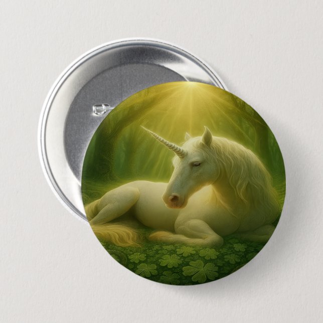 Enchanted Unicorn Button (Vorne & Hinten)