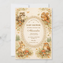 Enchanted Woodland Animals Baby Shower