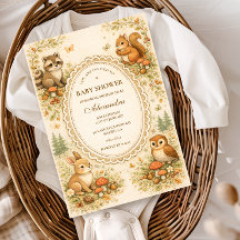 Enchanted Woodland Animals Baby Shower