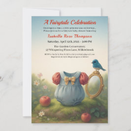 Enchanted Woodland Princess Baby Shower Fairytale  Einladung