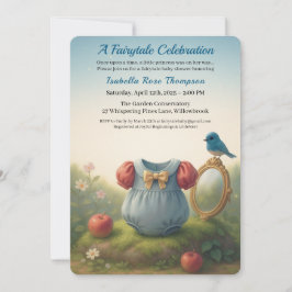 Enchanted Woodland Princess Baby Shower Fairytale  Einladung