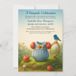 Enchanted Woodland Princess Baby Shower Fairytale  Einladung