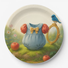 Enchanted Woodland Princess Baby Shower Fairytale  Pappteller