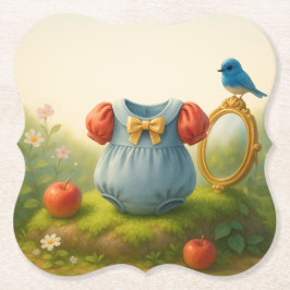 Enchanted Woodland Princess Baby Shower Fairytale  Untersetzer