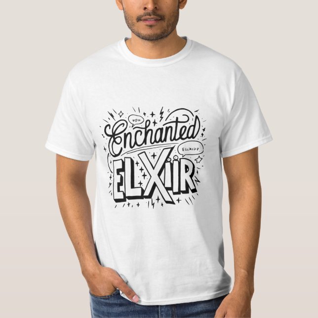 ✅ 👕 Enchantée T-shirt homme Elixir (Devant)